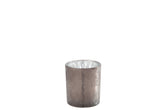 Porte-lumière en T Verre cylindrique Store/Matte brun antique